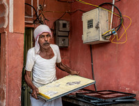 Jaipur man making sweets for Diwali
